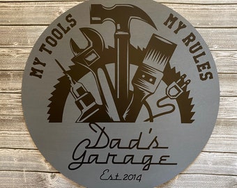 Garage Sign, Quarantine Fathers Day, Personalized Signs, Gift For Dad, Garage Decor