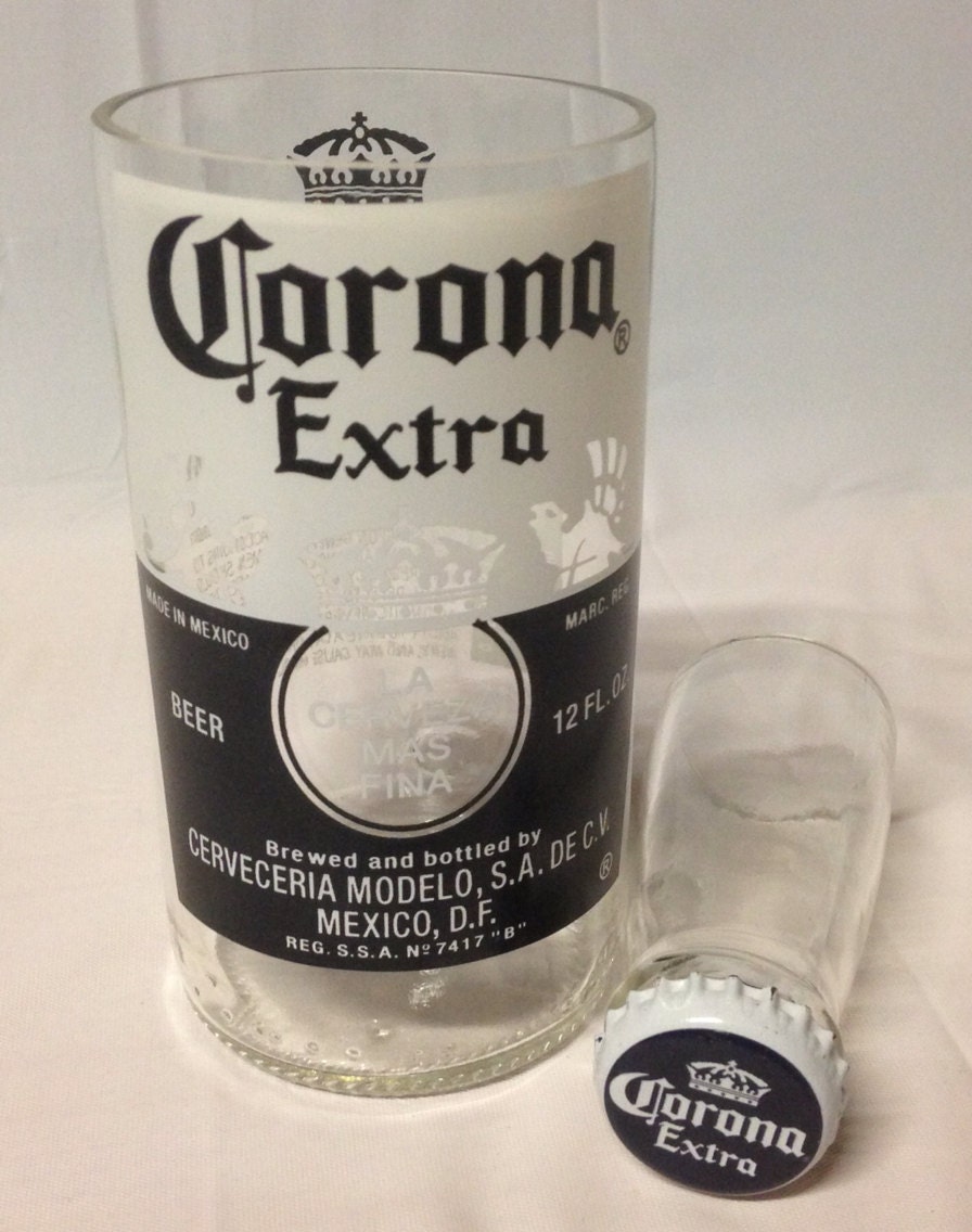 Beer Glasses, Corona, Recycled Bottles, Adult Party Favors, 21st Birthday Gifts