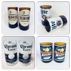 Beer Bottle Glasses, Gifts for Men, Beer Gifts, Fathers Day, Groomsmen, Boyfriend Birthday Gift