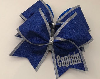 Cheer Bow - Captain (one bow, ANY COLORS)