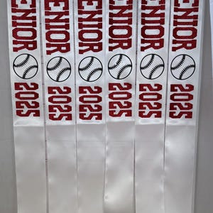 Custom Personalized Senior Sash (all colors and sports available)