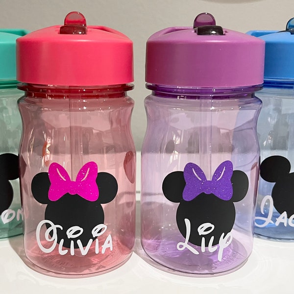 Mickey Mouse Water Bottle  Minnie Mouse water bottle Disney bottle Disney cup