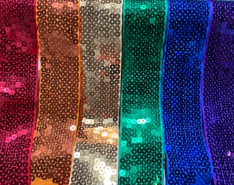 Sequin Ribbon Trim 1.5 X 1 Yard 