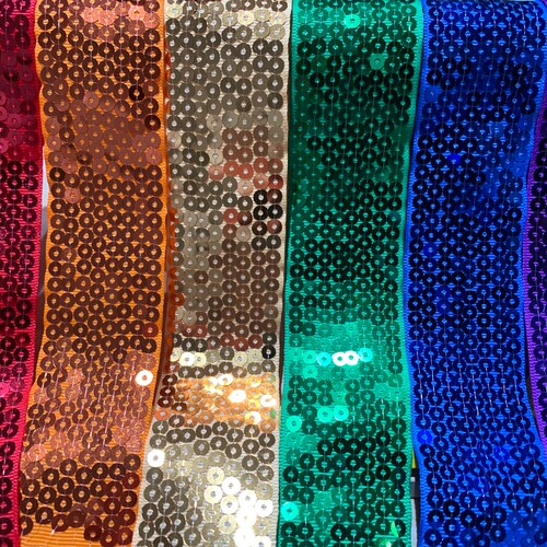 Sequin Ribbon Trim 1.5 X 1 Yard Etsy