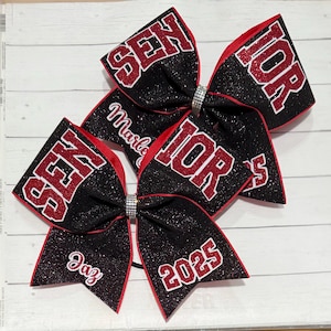 Cheer Bow - Senior Bow All Colors Available- Graduation Ribbon - Etsy