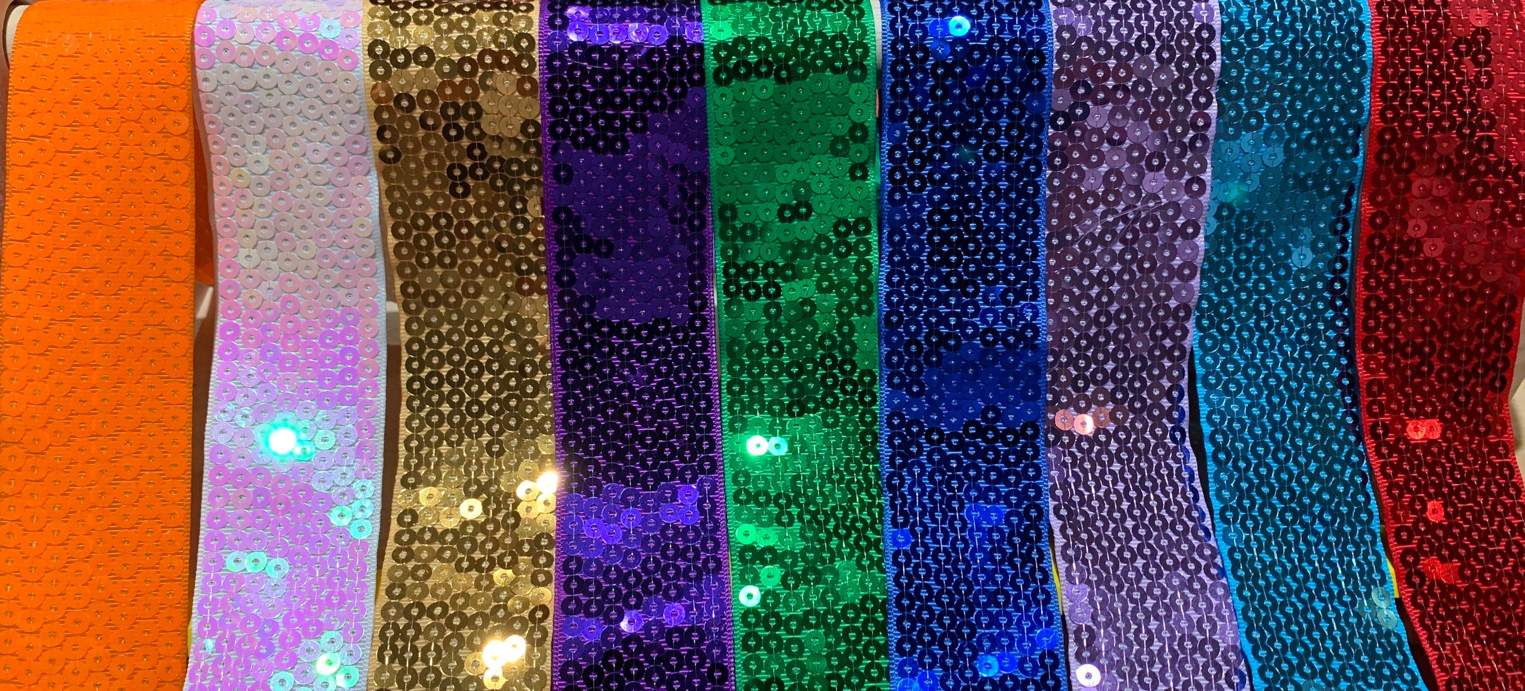 Sequin Ribbon Trim 1.5 X 1 Yard Etsy
