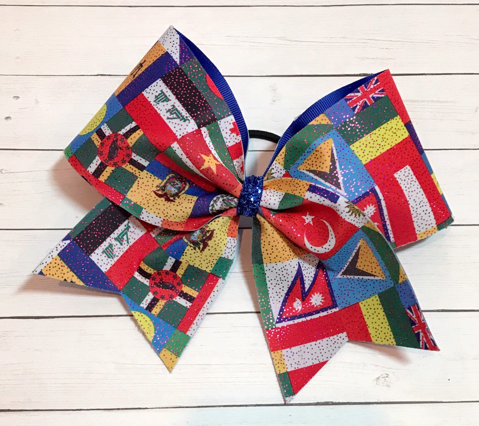 Cheer Bow Worlds Flags | Etsy