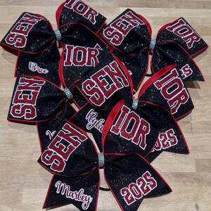 Cheer Bow - Senior Bow All Colors Available- Graduation Ribbon - Etsy