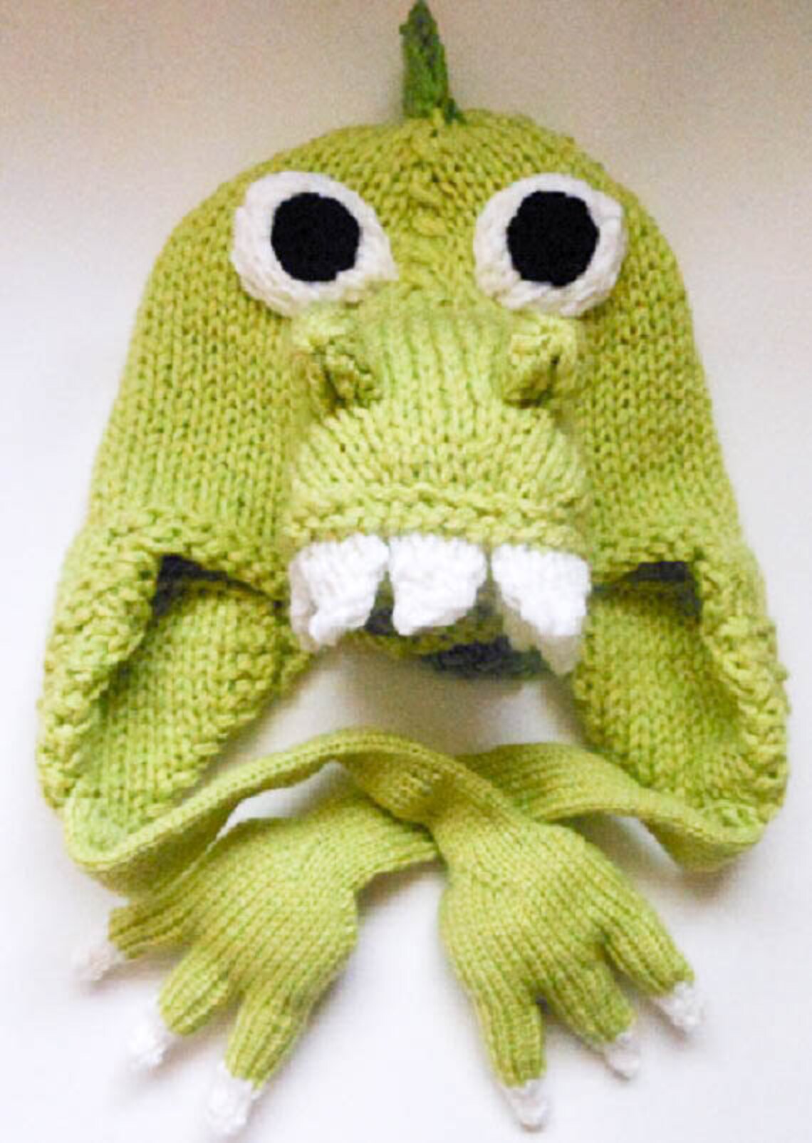 Knitting Pattern Animal Hat Dinosaur Hat Dragon Hat earflap Etsy