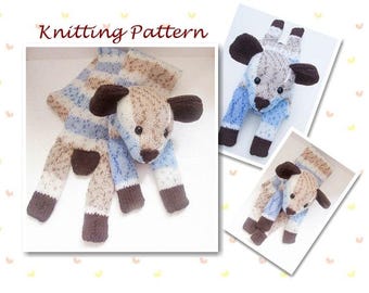 Knitting Pattern Teddy Bear Scarf Character Scarf neck warmer bear teddy animal scarf knit scarf novelty scarf