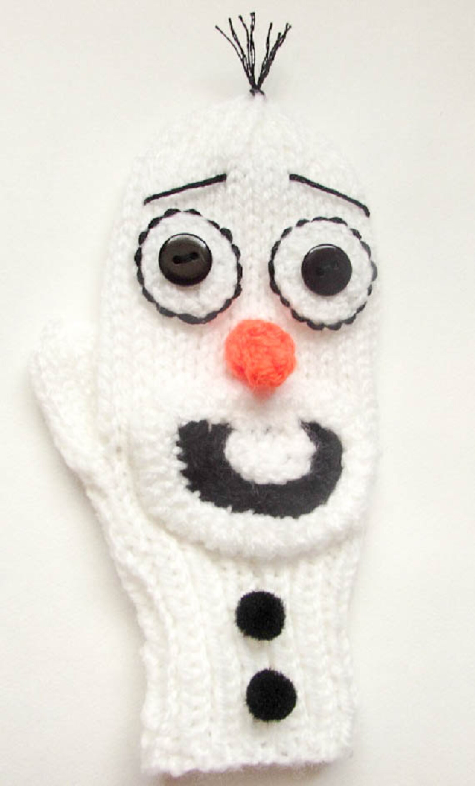 Knitting Pattern Olaf Mittens Frozen Mittens Snowman Mittens Etsy