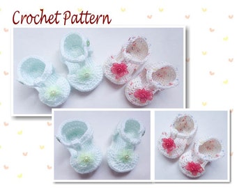 Crochet Pattern Baby Booties Sandals Baby Girl Sandals Baby Shoes Baby Sandals Baby Girl Bootees Cute Booties