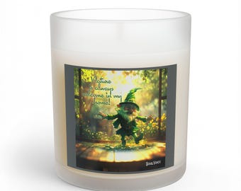 Nature Spirit  Glass Candle | 11oz Candle, Inspirational Nature Art