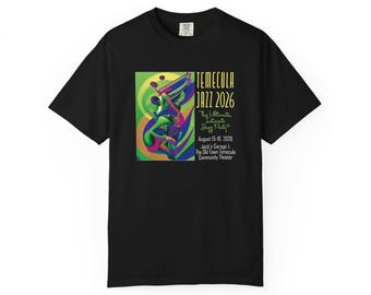 Temecula Jazz 2026 Poster Art T-shirt | Jazz Festival Tee