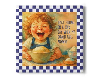 When My Dough Rises Ceramic Coaster | Baking Delight