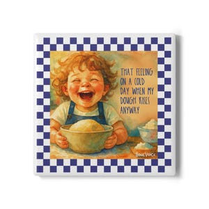 When My Dough Rises Ceramic Coaster | Baking Delight