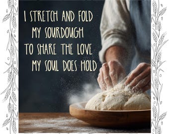 I Stretch and Fold My Dough to Share the Love Mug | Baker Coffee Cup
