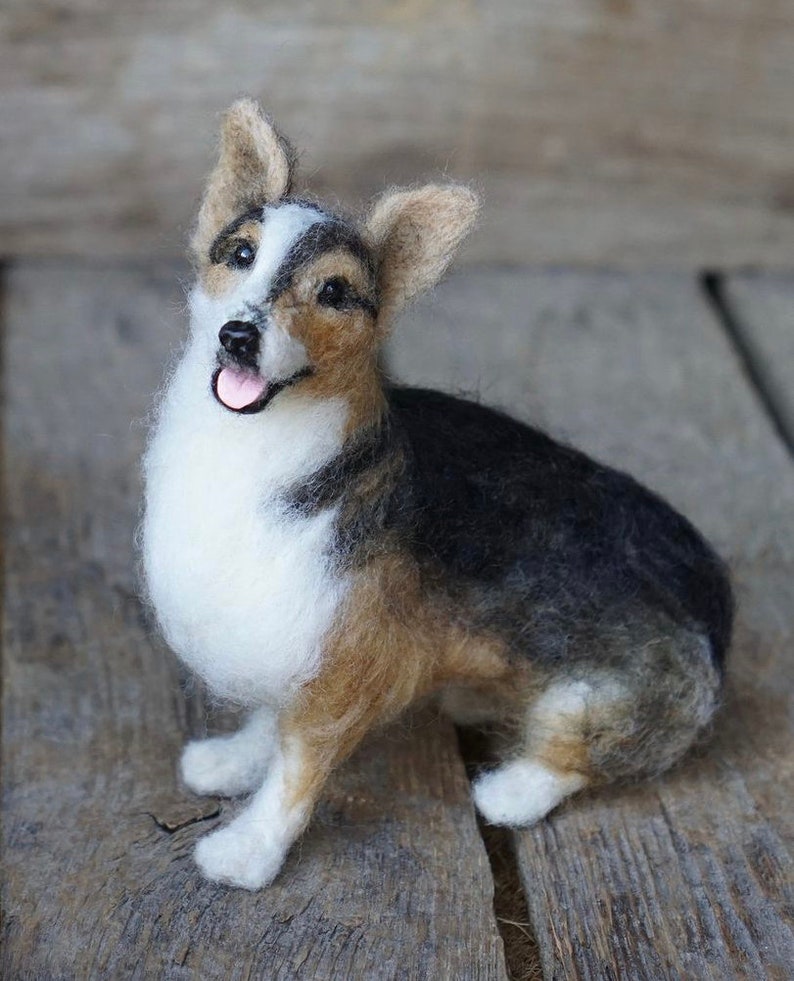 Custom Needle Felted Replica Pet Replica Needle Felted Dog Pet Etsy