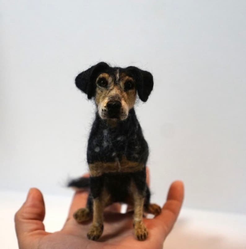 Custom Needle Felted Pet Replica Pet Portrait Wool Etsy