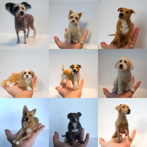 Custom needle felted pet replica - pet memorial - pet portrait - 3d pet sculpture