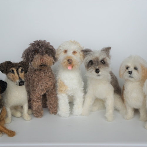 Custom Needle Felted Replica Pet Replica Needle Felted Dog Pet Etsy