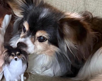 Aangepaste replica naaldvilten hond, gepersonaliseerd huisdier herdenkingscadeau, handgemaakte vilten hond sculptuur van foto