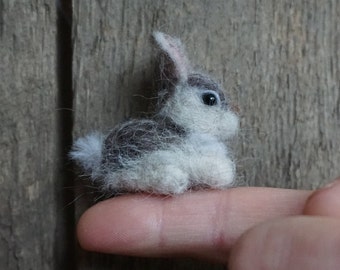 Miniatuur vilten konijn - konijntje