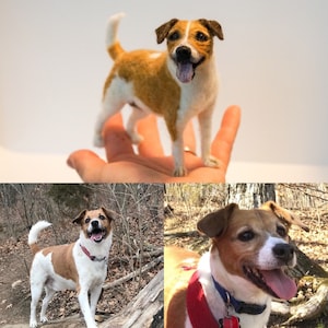 Custom Needle Felted Pet Replica - needle felted dog - pet portrait - pet memorial