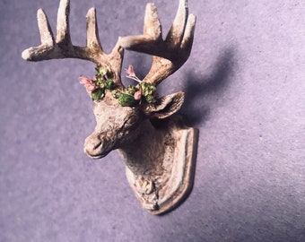 1" Scale Miniature Deer Trophy Head