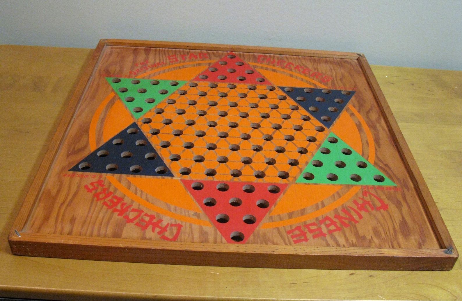 Vintage Chinese Checkers game board 1938 Star Checkers L.G. Etsy