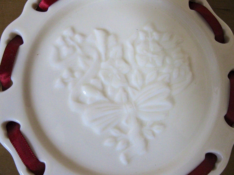 LONGABERGER Sweetest Heart Candle Plate Bridal Gift Etsy