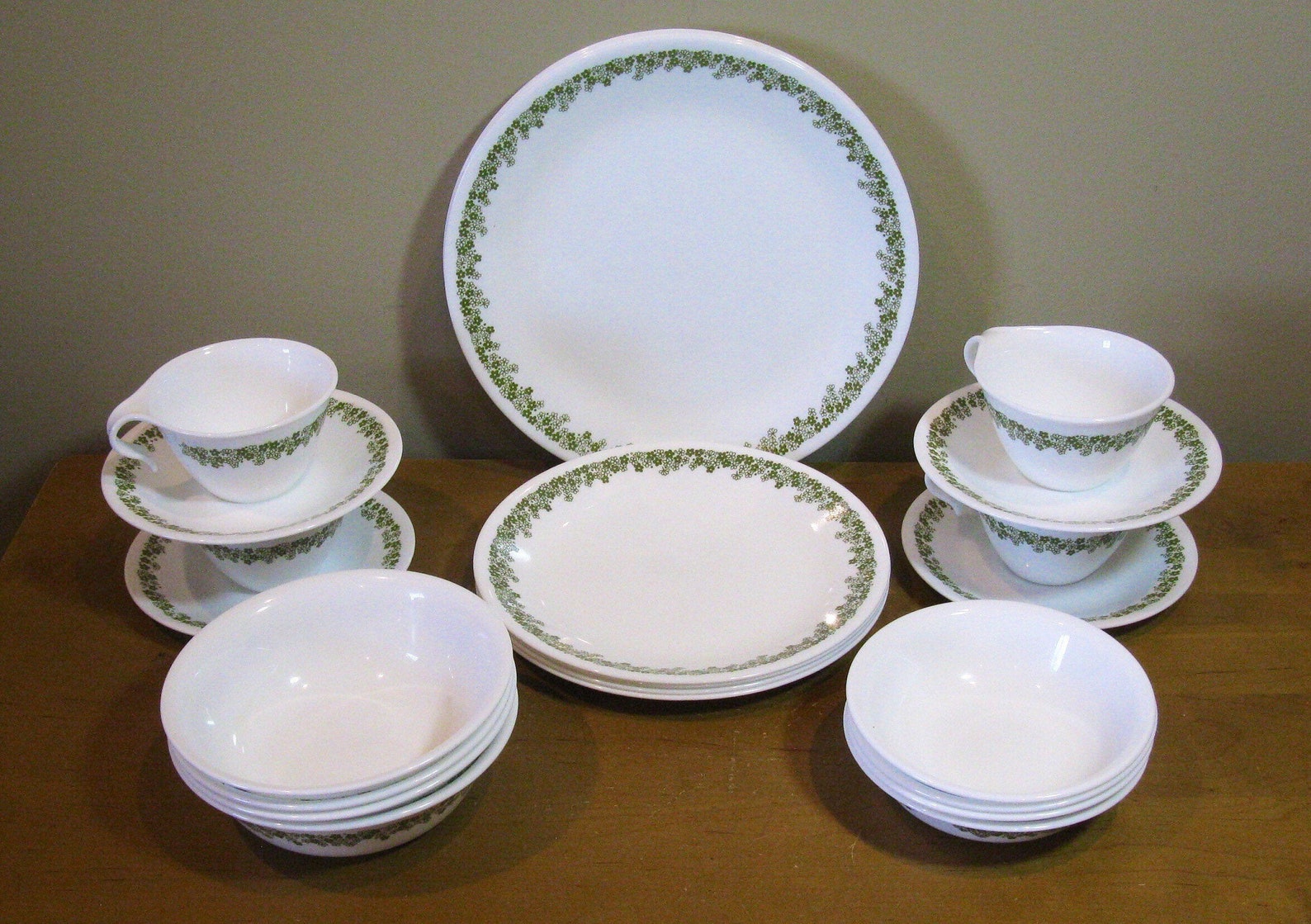 Complete SPRING BLOSSOM Corelle Crazy Daisy 24 piece set 4 Etsy