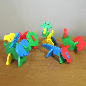 PLAYSKOOL Animal Matchups -24 pcs -complete- for ages 3-4 yrs -vintage Playskool- 1980s -mix & match toy -educational -replacement
