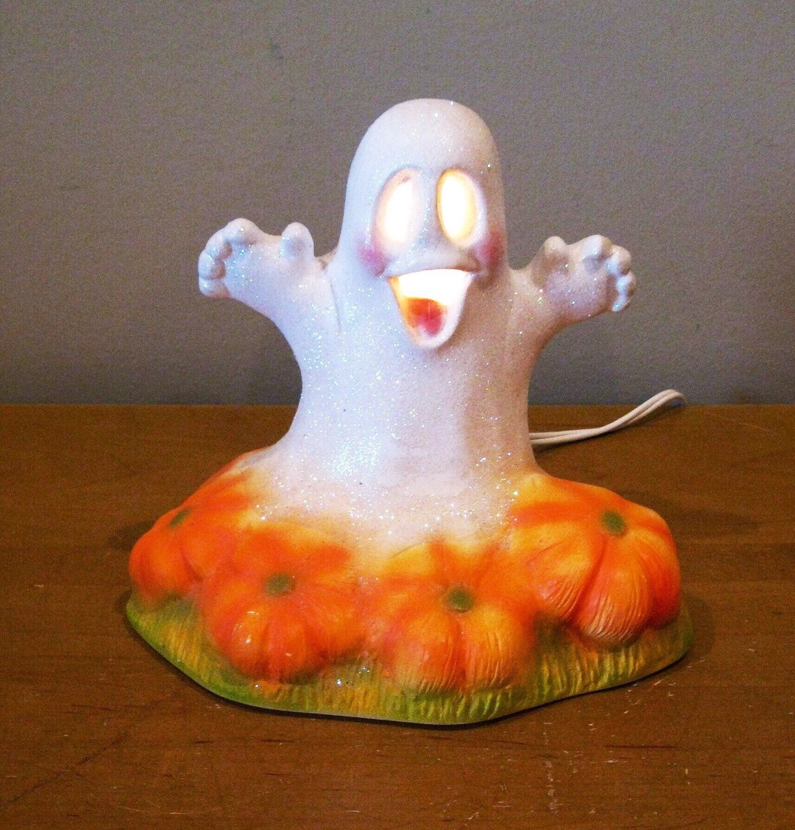 Ceramic LIGHT UP ghost vintage Halloween 7 tall | Etsy