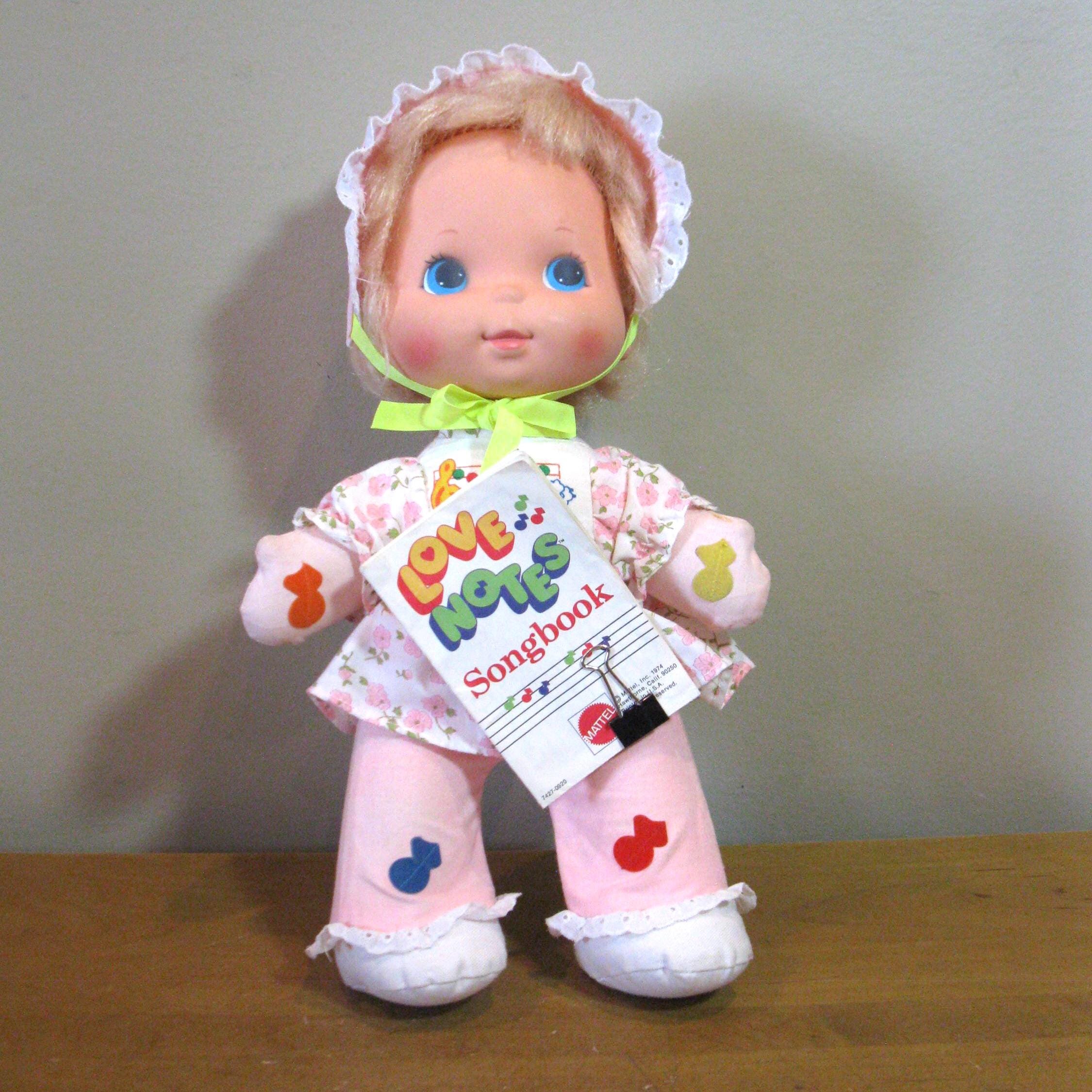 1974 Mattel LOVE NOTES Melody Doll 13 H works Great w songbook Makes Musical Sounds When Pressed Squeezed vintage Mattel Vinyl Doll Etsy