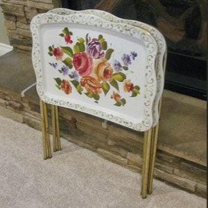 Shabby chic tv trays discount