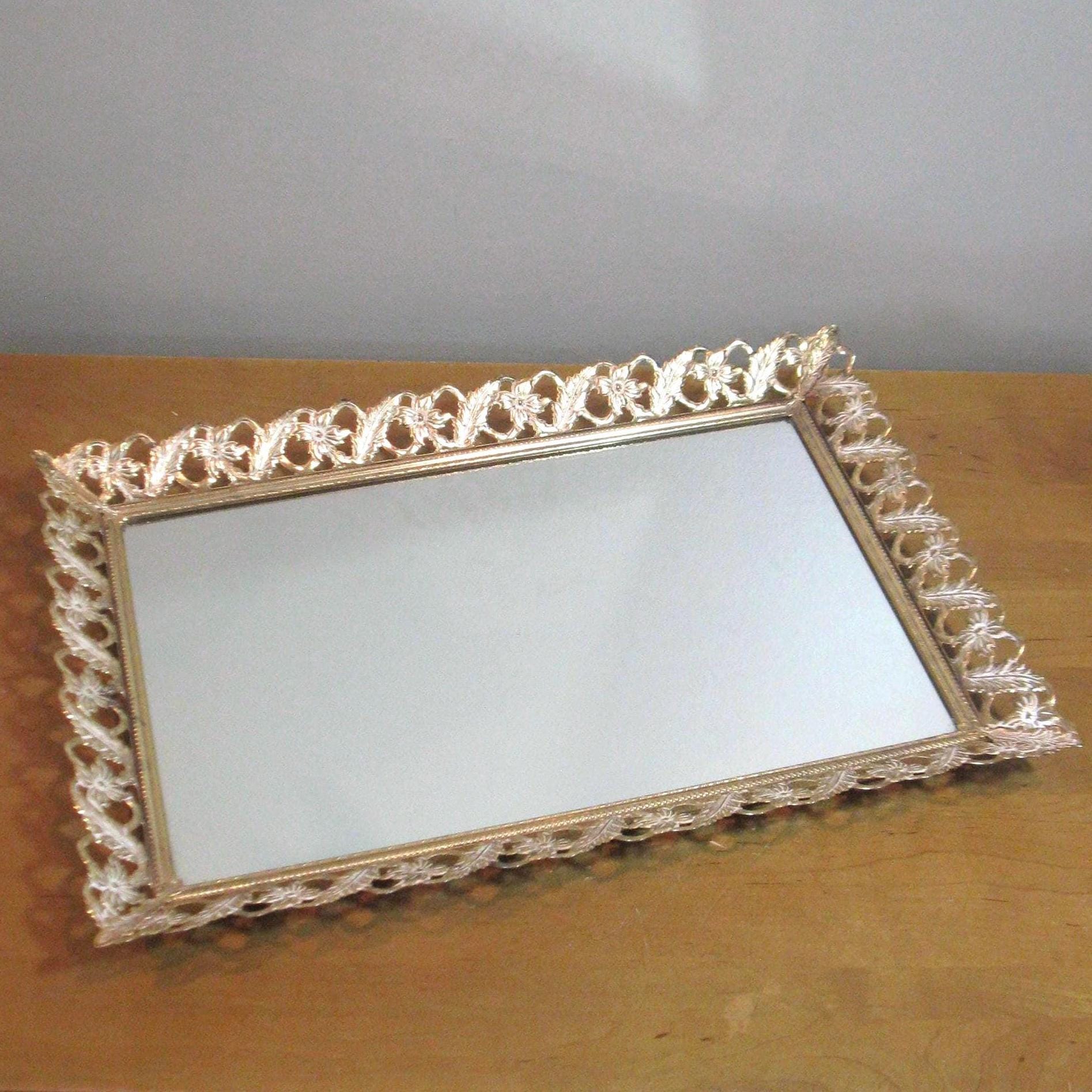 Gold Dresser Tray - Etsy