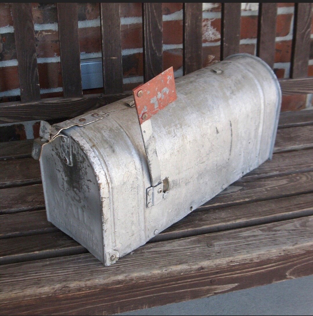 Rural Mail Box metal Vintage Postal Box steel Outdoor Mail Etsy