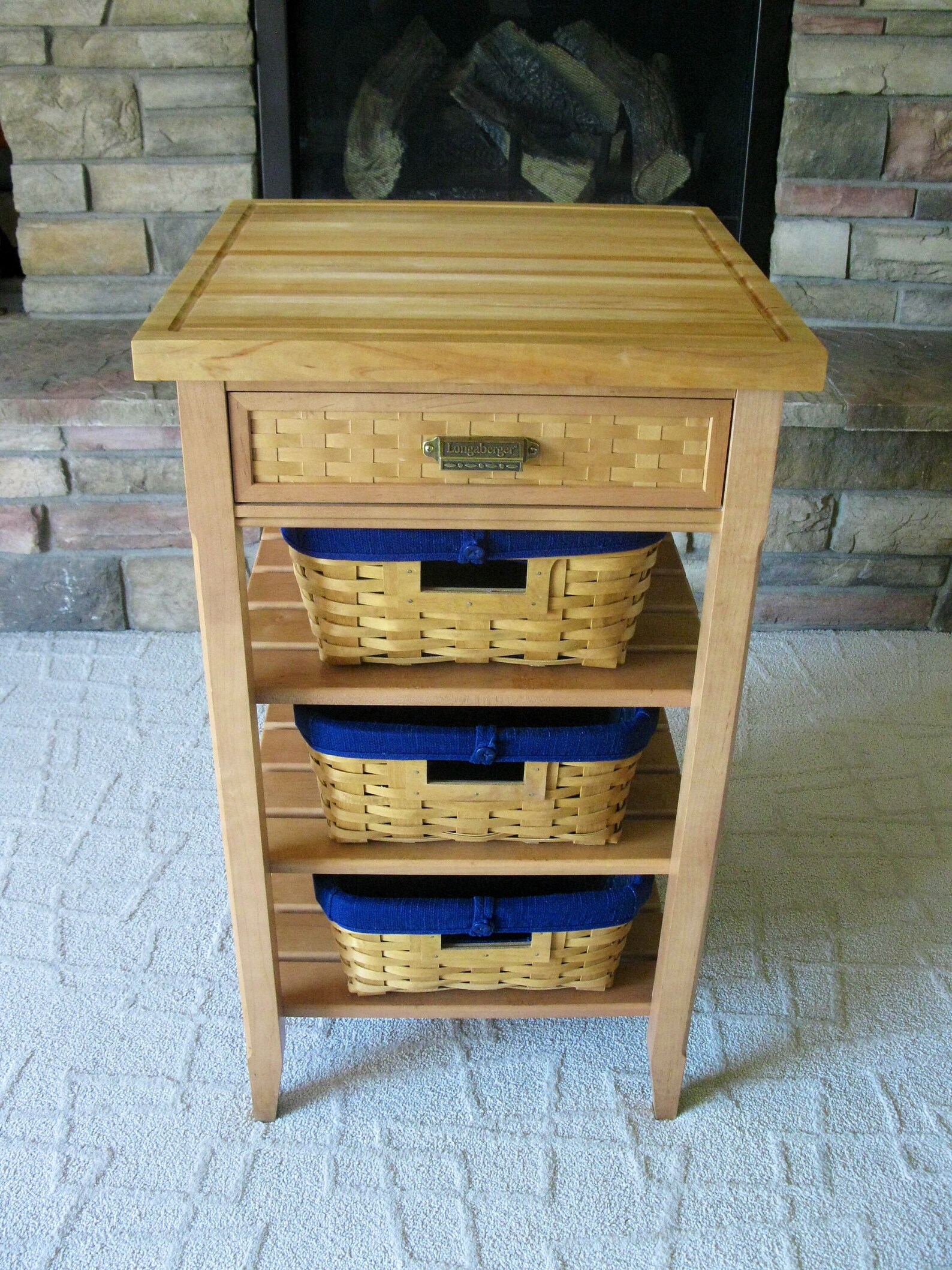 FREE SHIPPING Longaberger Butcher Block Stand 3 medium Etsy