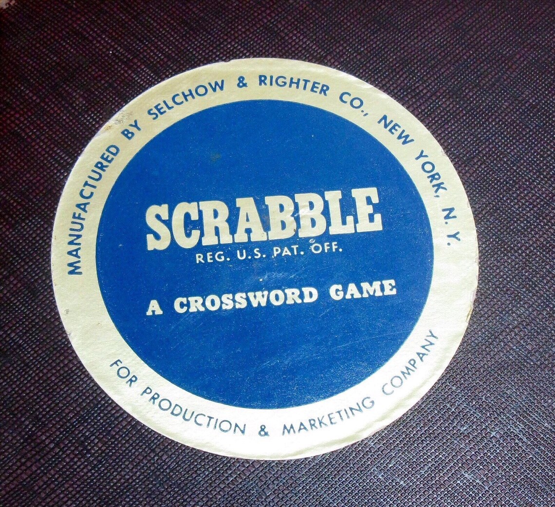 SUPER NICE 1953 SCRABBLE game Complete Selchow & Righter Co | Etsy