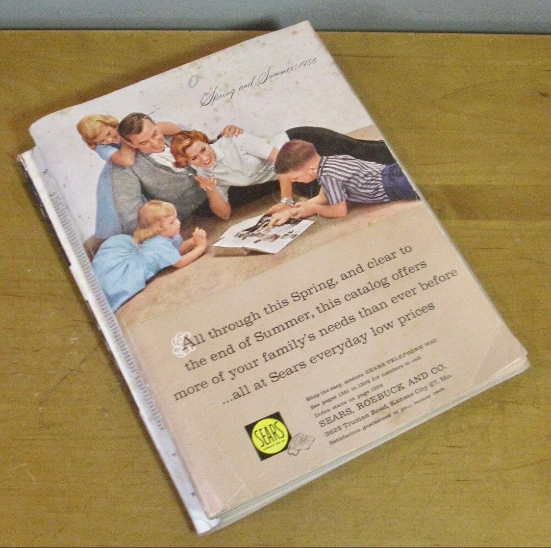 Rare 1958 SEARS Catalog Spring Summer Catalog COMPLETE reference Guide