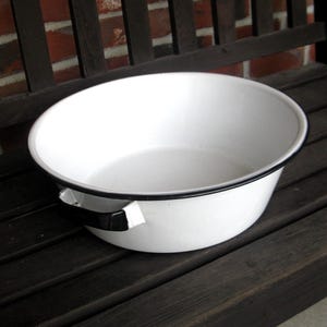 Vintage Enamel Wash Tub - Etsy