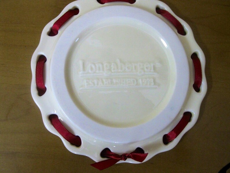 LONGABERGER Sweetest Heart Candle Plate Bridal Gift Etsy