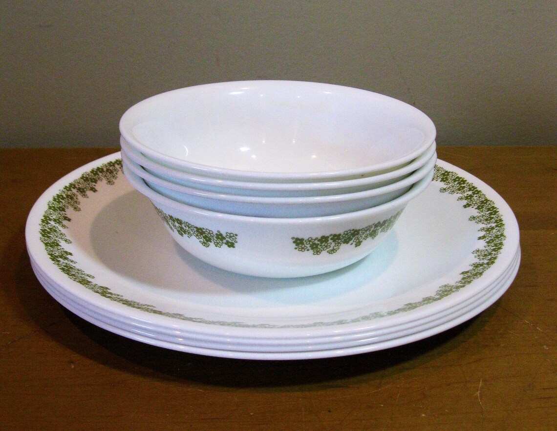 Complete SPRING BLOSSOM Corelle Crazy Daisy 24 piece set 4 Etsy