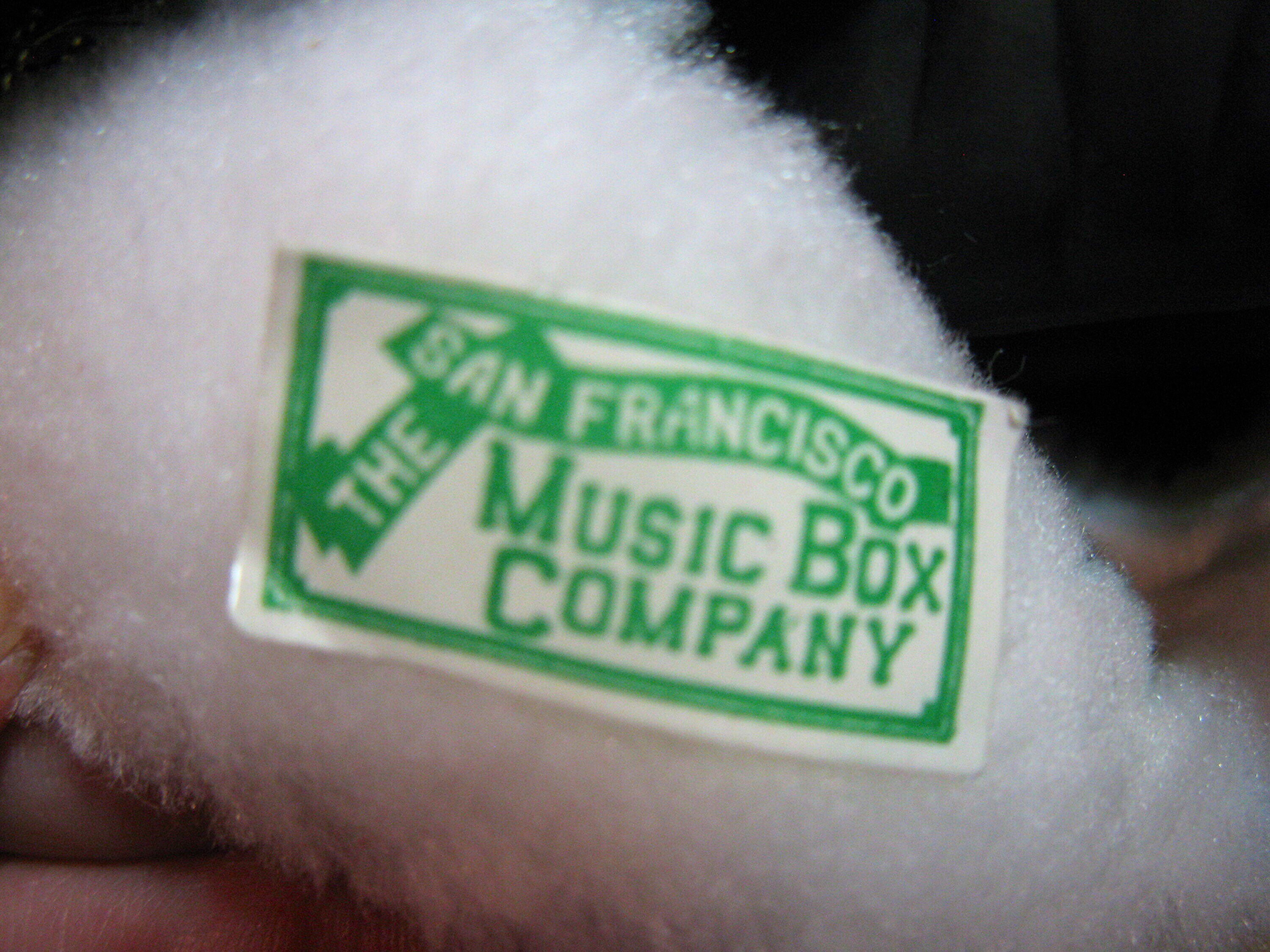 SANTA music box San Francisco Music Box Co porcelain wind Etsy