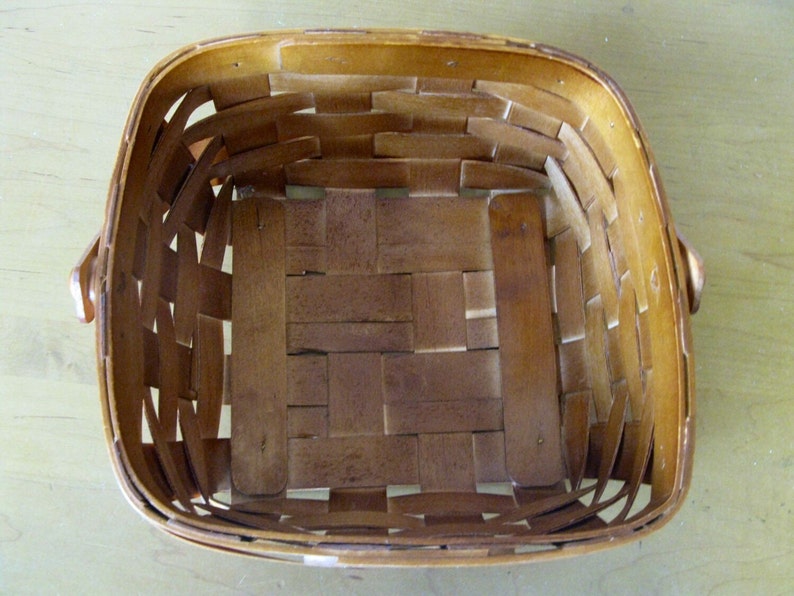 CANADIAN MAPLE Basket Heritage Mint Ltd stained medium Etsy
