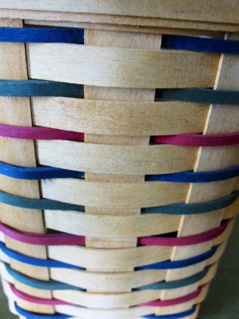 1996 LONGABERGER Large Peg Basket 11142 with PROTECTOR Etsy