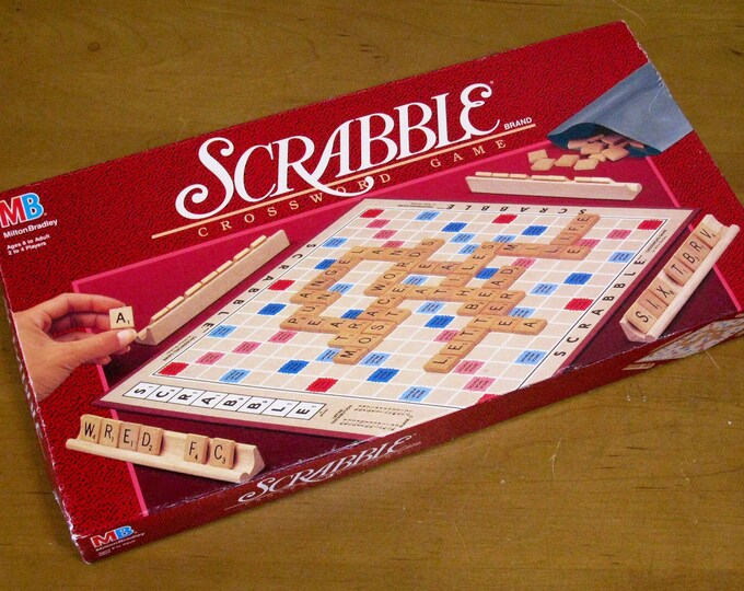 SCRABBLE Game 1989 COMPLETE Milton Bradley Scrabble Etsy scrabble-game-1989-complete-milton-bradley-scrabble-etsy