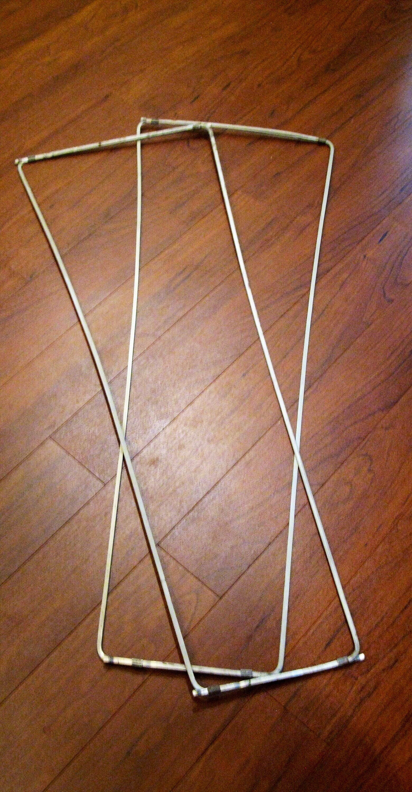 1950s PANTS STRETCHERS one Pair pant Creasers jean Stretchers metal  adjustable 35 Long picture Hangers poster Hanger 