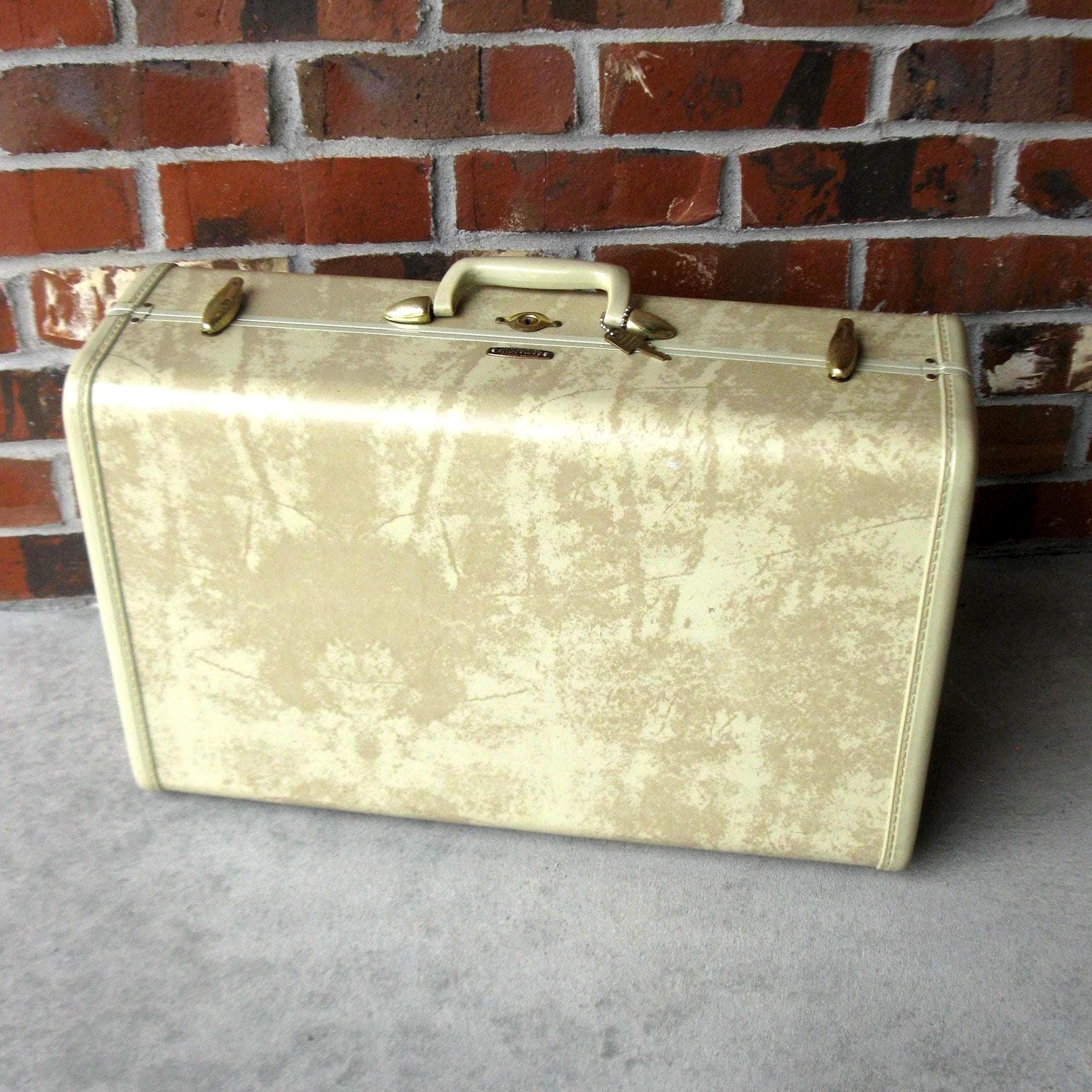Mini trousse de toilette vintage de luxe en cuir de haute qualité